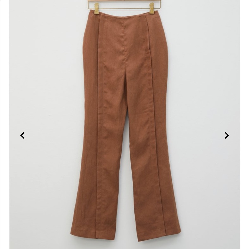 ACNE STUDIOS PAULINE LINEN TROUSERS SIZE FR 34